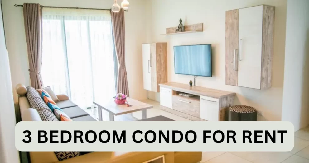 3 Bedroom Condo For Rent