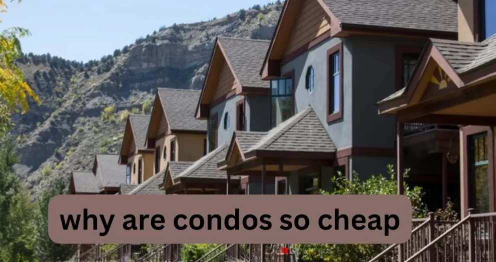 why are condos so cheap