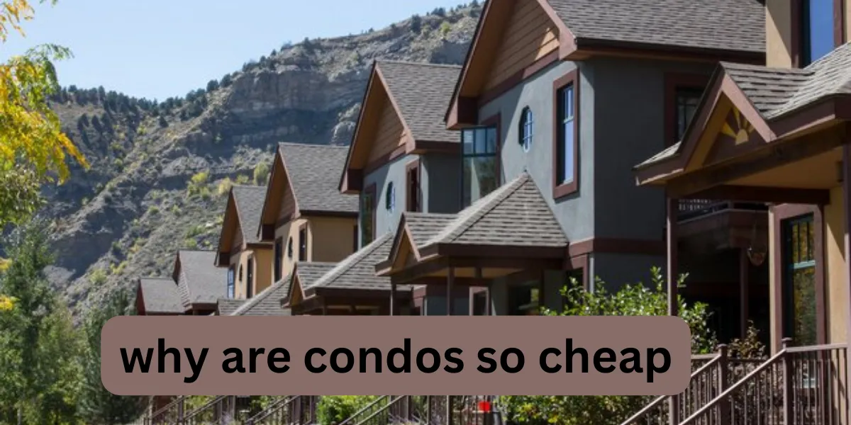 why are condos so cheap