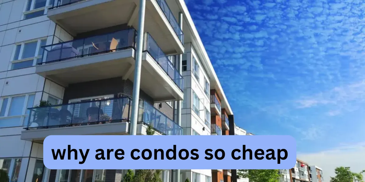 why are condos so cheap
