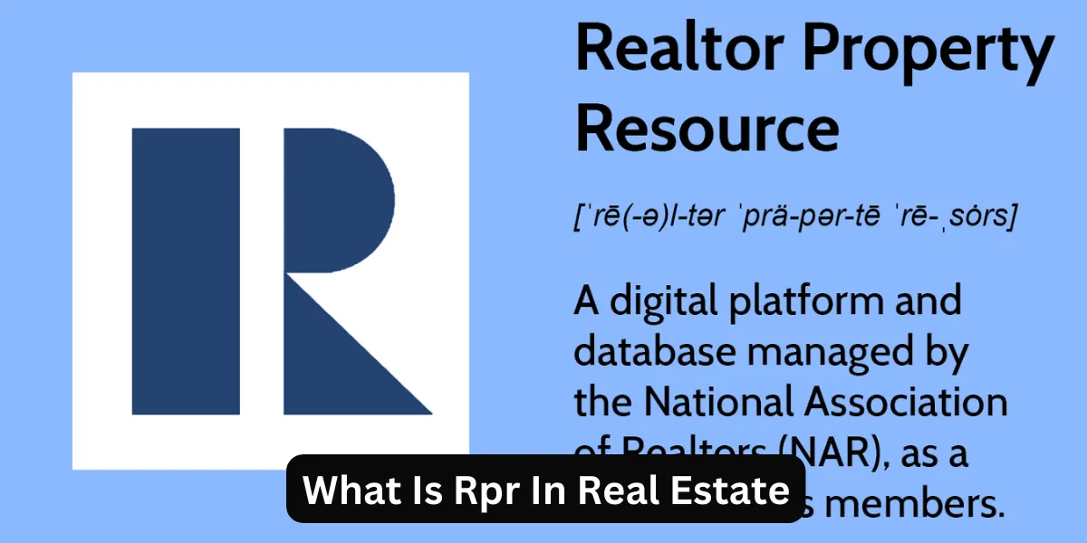 What Is Rpr In Real Estate